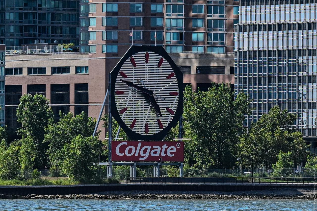 Столетние часы Colgate в Джерси-Сити