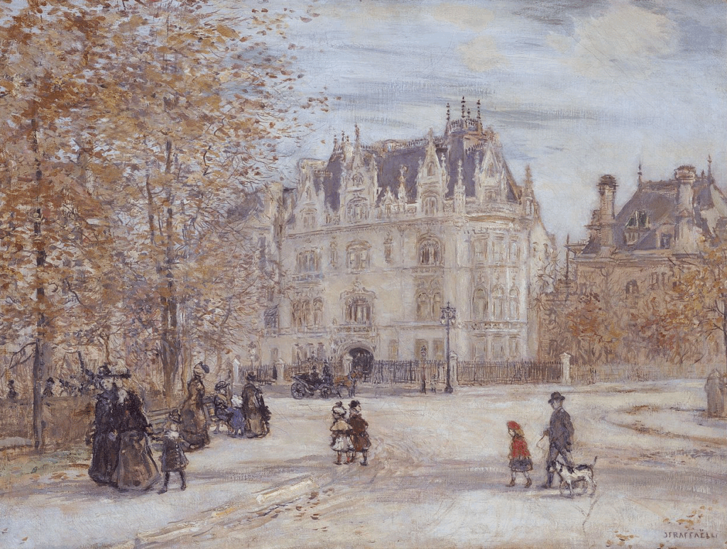 The Fletcher Mansion, by Jean-François Raffaëlli, 1899.png