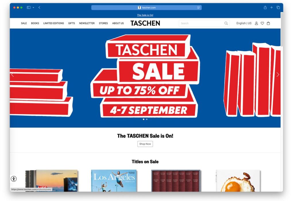 Распродажа книг на сайте TASHEN — одного из лучших издательств в мире