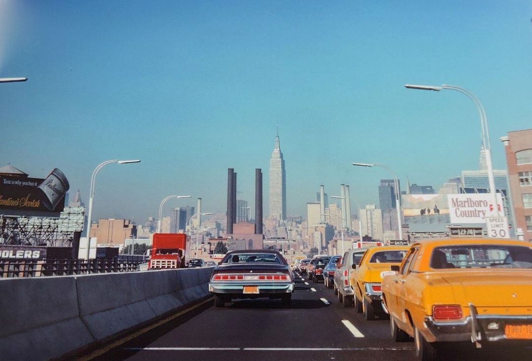 Фото: Long Island Expressway. Нью-Йорк, 1974
