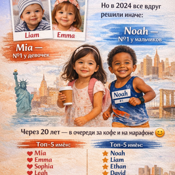 Самые популярные имена в Нью-Йорке и США