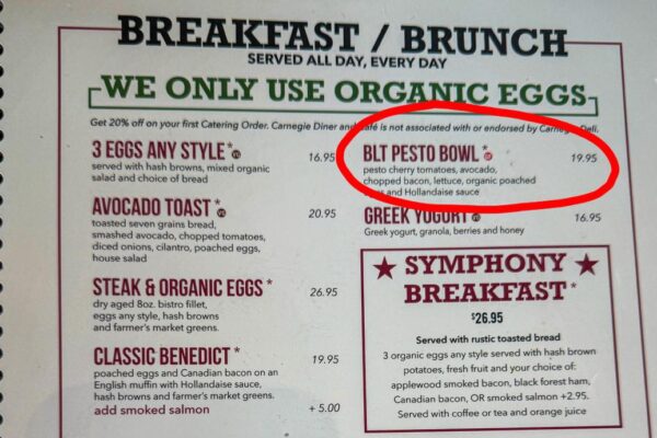 Сокращения в американских меню: BLT, PB&J и другие