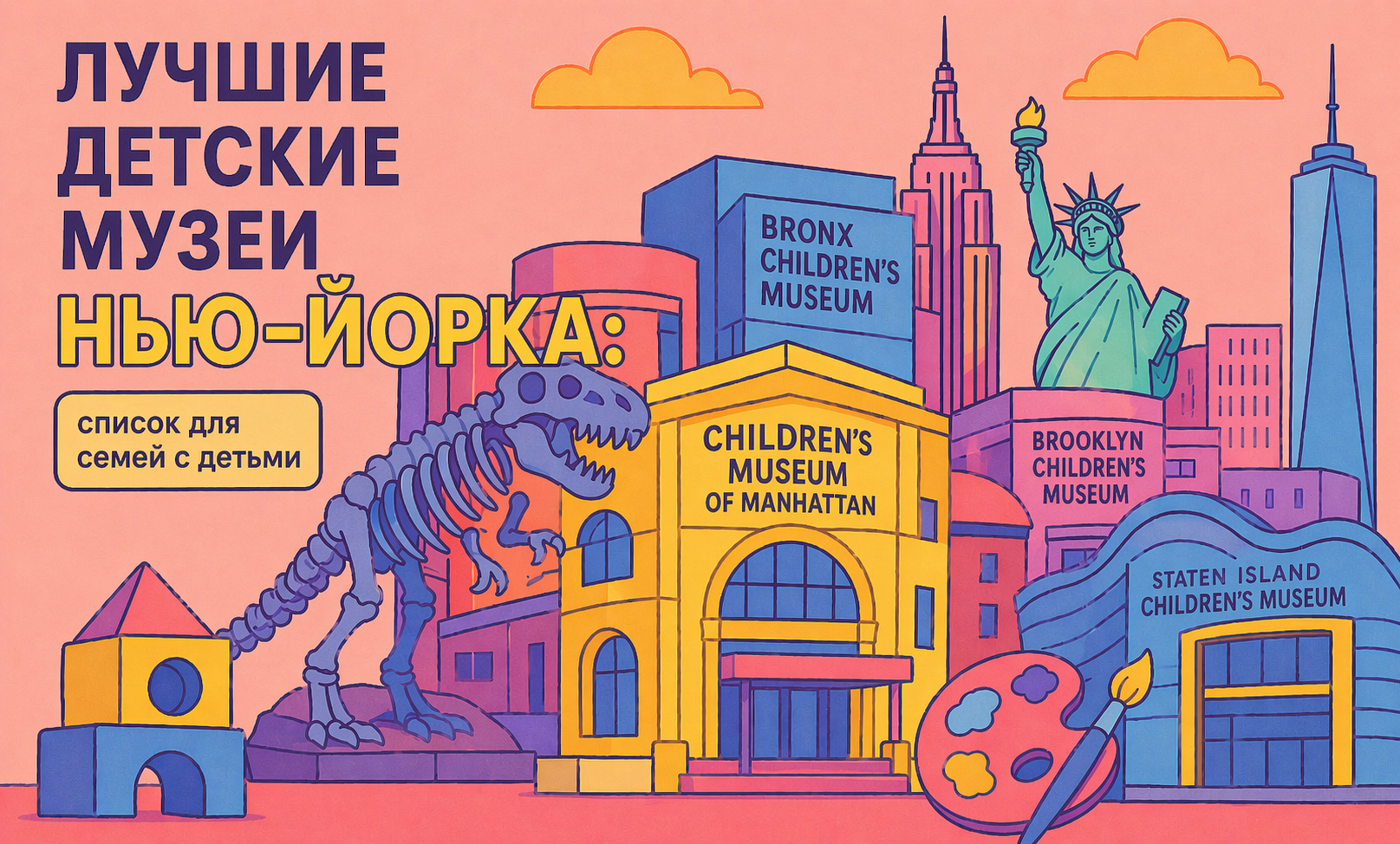 Лучшие детские музеи Нью-Йорка: список для семей с детьми