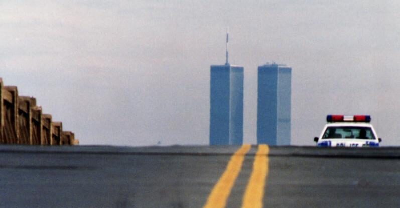 Башни Близнецы на фото 1988 года