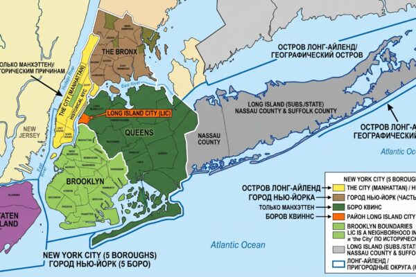 Географическая матрешка Long Island City