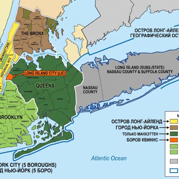 Географическая матрешка Long Island City